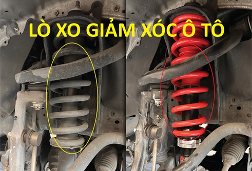 Lò xo giảm xóc ô tô