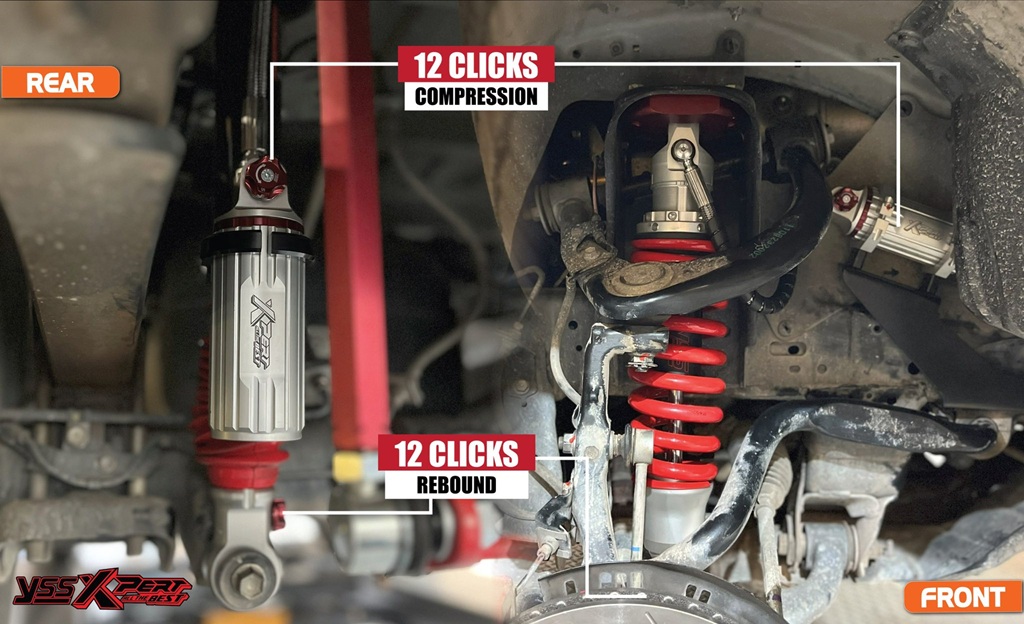 Khả năng tùy chỉnh linh hoạt của YSS X-Pert 12 click rebound compression